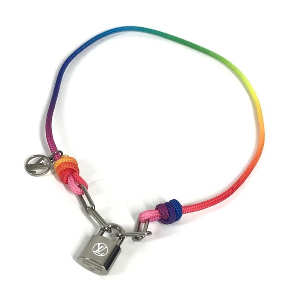 LOUIS VUITTON Q05269 Silver Lockit Bracelet by Virgil Abloh, Rainbow Accessor... - Picture 1 of 11